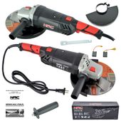 SZLIFIERKA KĄTOWA NAC 2400 W TARCZA 230 MM OBROTOWA RĄCZKA ŁAGODNY START