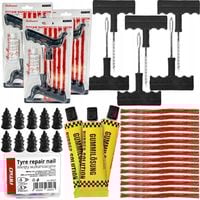 15x Sznur Do Naprawy Opon 10x Wkręty wulkanizacyjne Zestaw Naprawczy