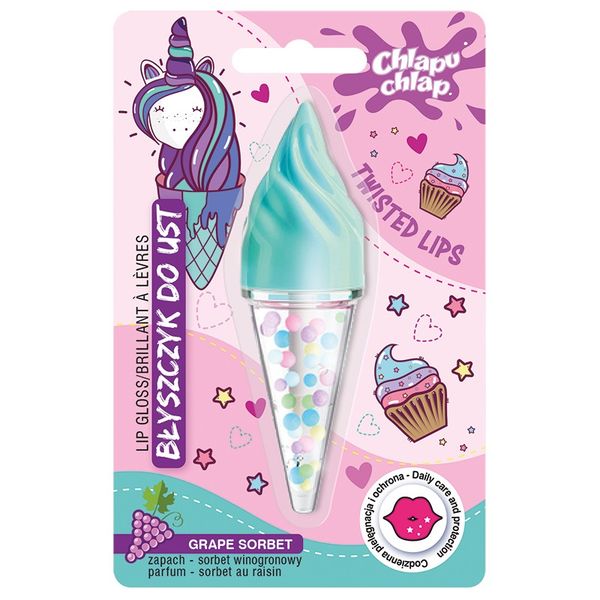 CHLAPU CHLAP Błyszczyk do ust Rożek - sorbet winogronowy 4.5ml zdjęcie 1