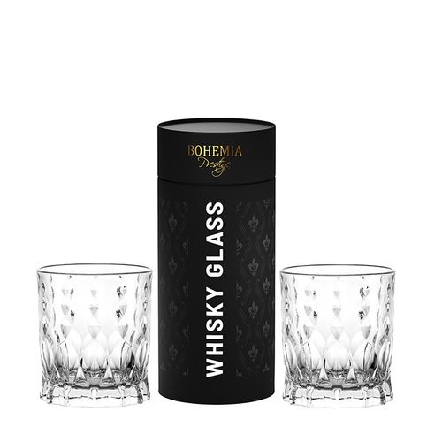 SZKLANKI KRYSZTAŁOWE DO WHISKY BOHEMIA CONTE 340 X 2 NA PREZENT na Arena.pl