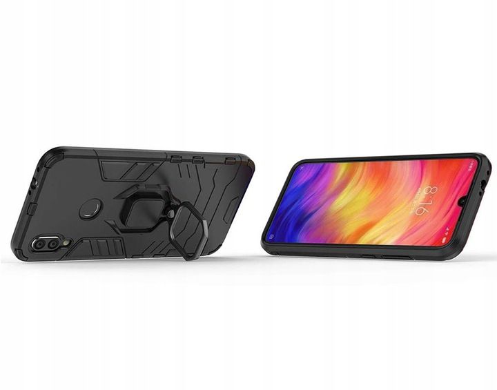 Spacecase X-Ring Redmi Note 7 Czarny zdjęcie 3