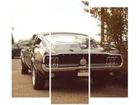 90 80CM OBRAZ T3 ELEM FORD MUSTANG 55LANEY69 DRUK ŚCIENNY