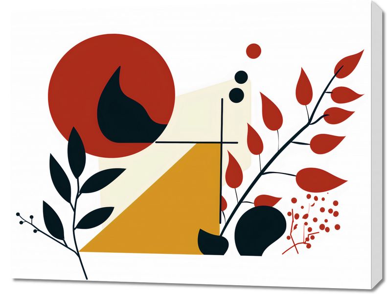 Obraz 90x70cm Ogień i Flora zdjęcie 1