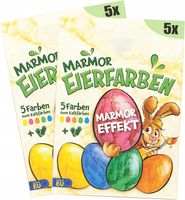 BARWNIKI DO PISANEK X25 KOLOROWANIE JAJEK NA WIELKANOC MARMUROWY EFEKT
