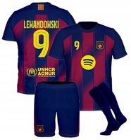 Strój Piłkarski Lewandowski Barcelona Koszulka + Spodenki + Getry r.