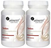 Aliness Selen L-selenometionina 200µg Tarczyca Spermatogeneza 200tabl.