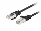 2 x Patchcord KAT.6 Ftp 0.5M Czarny Fluke Passed