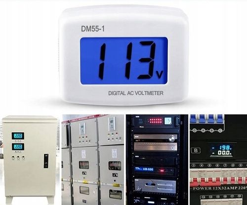 Cyfrowy woltomierz tester miernik napięcia w sieci w gniazdku AC 80-300V na Arena.pl