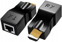 Przedłużacz HDMI Nadajnik odbiornik transmiter 1080P HD Ethernet Cat5e Cat6
