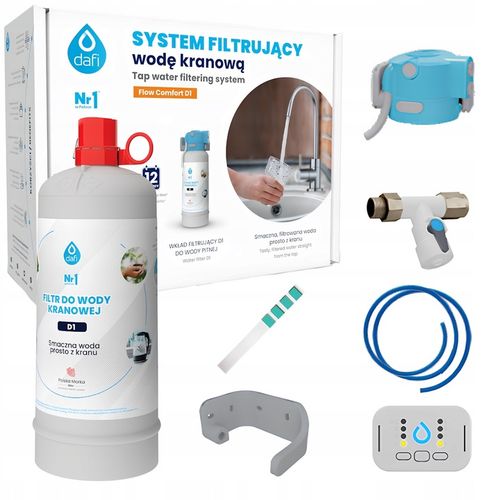 System filtrujący wodę kranową zestaw startowy Dafi Flow Comfort D1 na Arena.pl