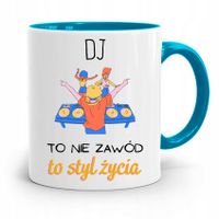 Dla Dja Muzyka Kubek Błękitny To Styl Życia Z Nadrukiem Ze Zdjęciem