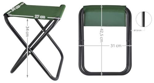 Taboret wędkarski - zielony na Arena.pl