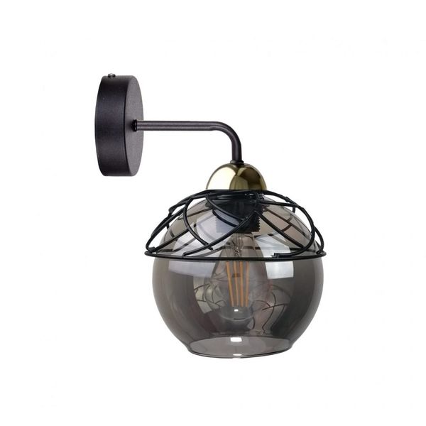 Kinkiet 1xE27 MERA BLACK/GOLD zdjęcie 1