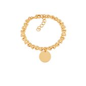 bransoletka z okrągłą blaszką (b22/wio/31au)