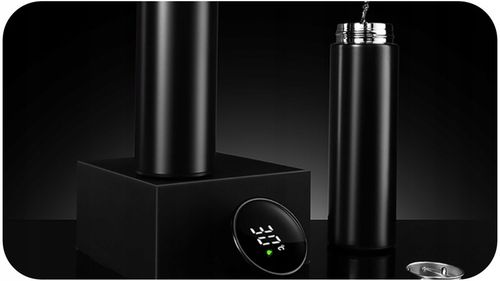 TERMOS KUBEK TERMICZNY BIDON NA KAWĘ HERBATĘ LED 500ML DUŻY SZCZELNY SMART na Arena.pl