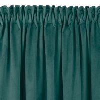 Zasłona VILA velvetowa na taśmie smok 265x300 morska wzór 5 Homede