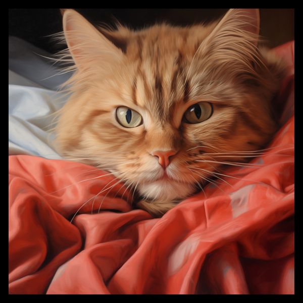 Plakat 50x50cm Mruczący Spokój zdjęcie 2
