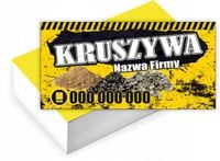 Wizytówki firmowe reklamowe 200 szt różne wzory duży wybór KRUSZYWA