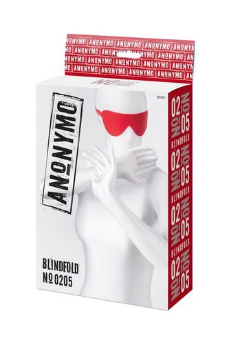 anonymo mask, pu leather, red, 65 cm na Arena.pl