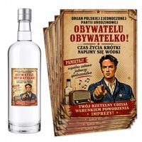 Naklejki na butelki Wódkę urodzinową na urodziny alkohol wino bimber - 8szt