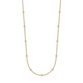 złoty naszyjnik z kuleczkami 333