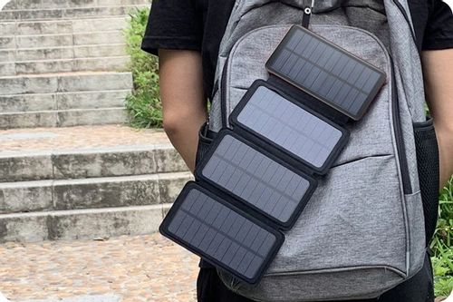 WEBSKI POWERBANK SOLARNY MOCNE 4 PANELE SOLARNE POJEMNOŚĆ 20000MAH USB-C na Arena.pl