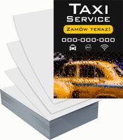 Ulotki A4 reklamowe firmowe 5000szt różne wzory TAXI SERVICE