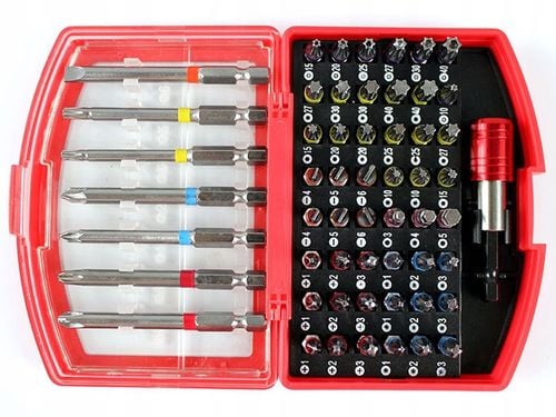 ZESTAW BITÓW BITY KOŃCÓWKI IMBUS HEX TORX PH PZ 56 na Arena.pl