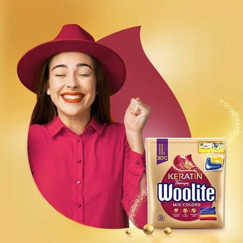 woolite żelowe kapsułki do prania z keratyną do kolorów 33 szt na Arena.pl