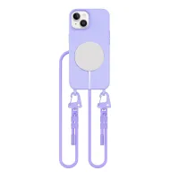 Etui Tech-Protect MagNecklace MagSafe na iPhone 15 - lawendowe