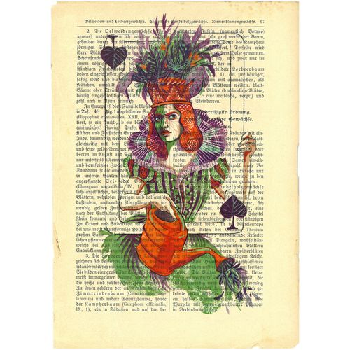 Dama Pik - dyptyk - 17,5 x 23,2 na Arena.pl