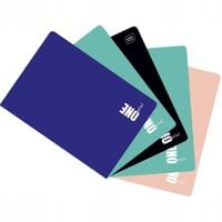 Zeszyt A5 60 Kartek Kratka z marginesem One Color Interdruk zestaw 5szt.