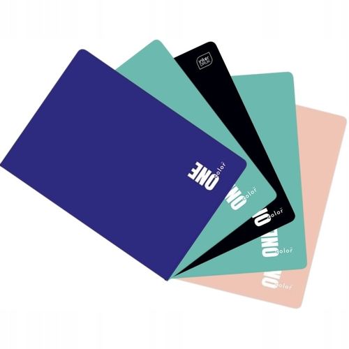 Zeszyt A5 60 Kartek Kratka z marginesem One Color Interdruk zestaw 5szt. na Arena.pl