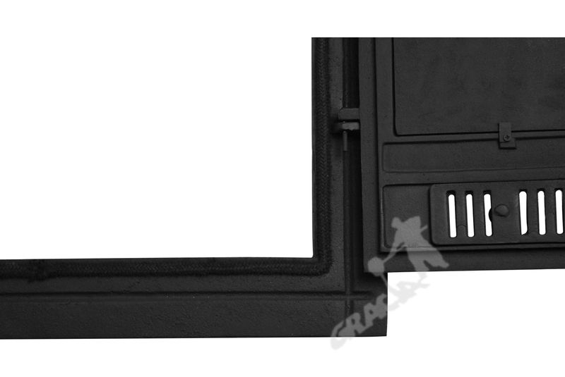 DRZWI A6 - 68X72 CM + TERMOMETR 0-500°C ŻELIWNE DO WĘDZARNI CHLEBOWE zdjęcie 3