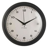 ZEGAR WISZĄCY ŚCIENNY OKRĄGŁY CZARNY Ø 28 cm ZEGAREK NA ŚCIANĘ DO SALONU