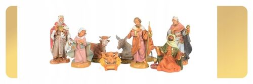 FIGURY DO SZOPKI BOŻONARODZENIOWEJ ŚWIĄTE ORYGINALNE FONTANINI 8 SZTUK 12CM na Arena.pl