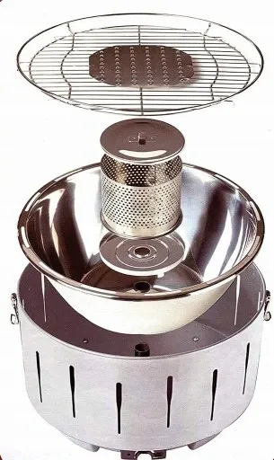 Automatyczny Grill Węglowy Bezdymny +Torba + Baterie zdjęcie 5