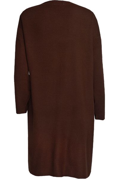 C&A Brązowa Długa Narzuta z Kieszeniami - 40 / L zdjęcie 2