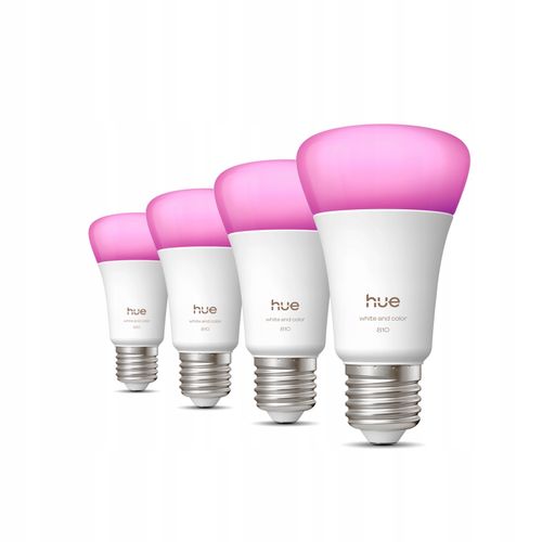 Inteligentna żarówka LED PHILIPS HUE 6W E27 Bluetooth, ZigBee (4 szt.) na Arena.pl