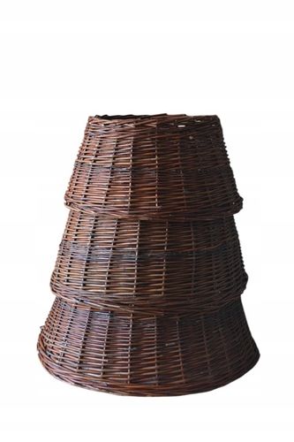 OSŁONA NA STOJAK POD CHIONKĘ WIKLINOWA FI 70 cm , KOSZ POD CHOINKĘ BRĄZOWY na Arena.pl