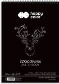 Blok Szkicownik Na Spirali Czarny A4 20 Ark 220G