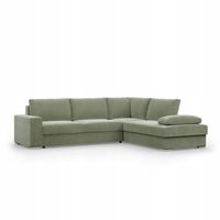 NAROŻNIK VELANO JASNY ZIELONY Rogówka KANAPA Rozkładana z Funkcją Spania