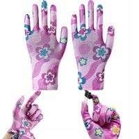 RĘKAWICZKI OGRODNICZE ROBOCZE KWIATY ROZMIAR L DO OGRODU OGRÓDKA