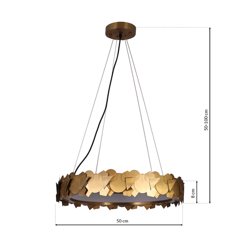 Lampa wisząca SOHO GOLD 24W LED na Arena.pl