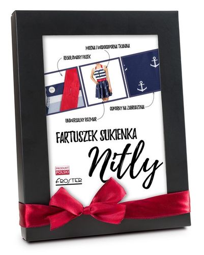 Fartuch Sukienka dla Dziewczyny - NITLY MARINE na Arena.pl