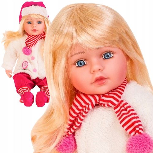 DUŻA LALKA Doris MÓWI i ŚPIEWA PL BOBAS 60 cm DŁUGIE WŁOSY DO CZESANIA na Arena.pl