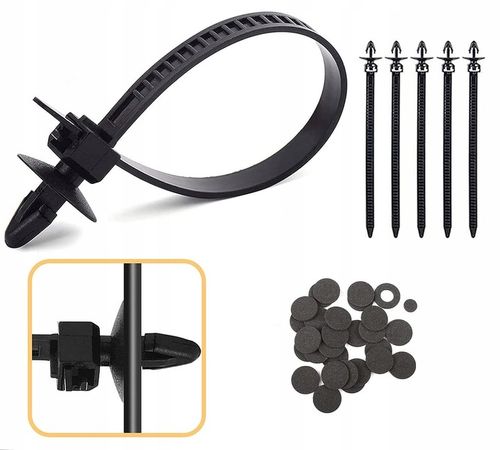 KLIPSY KOŁKI DO AUTA TAPICERKI ZESTAW 680 SPINEK SAMOCHODOWYCH ORGANIZER na Arena.pl