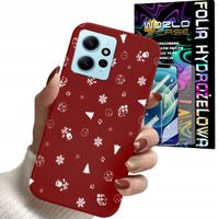 ETUI CASE DO XIAOMI NOTE 12S 4G - ŚWIĄTECZNE WZORY CHOINKA + FOLIA