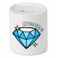 Skarbonka Dla Szefa Szefowa Idealna Prezent Z Nadrukiem Ze Zdjęciem