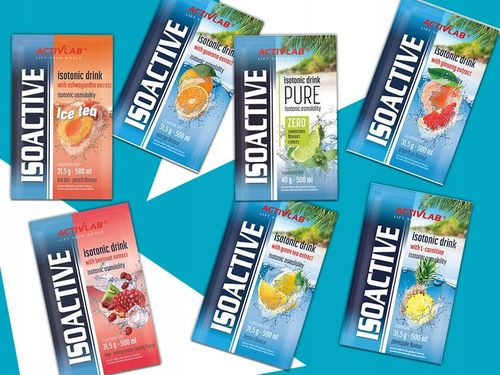 ACTIVLAB ISOACTIVE ISOTONIC x18 MIX SMAKÓW NAPÓJ IZOTONICZNY IZOTONIK na Arena.pl